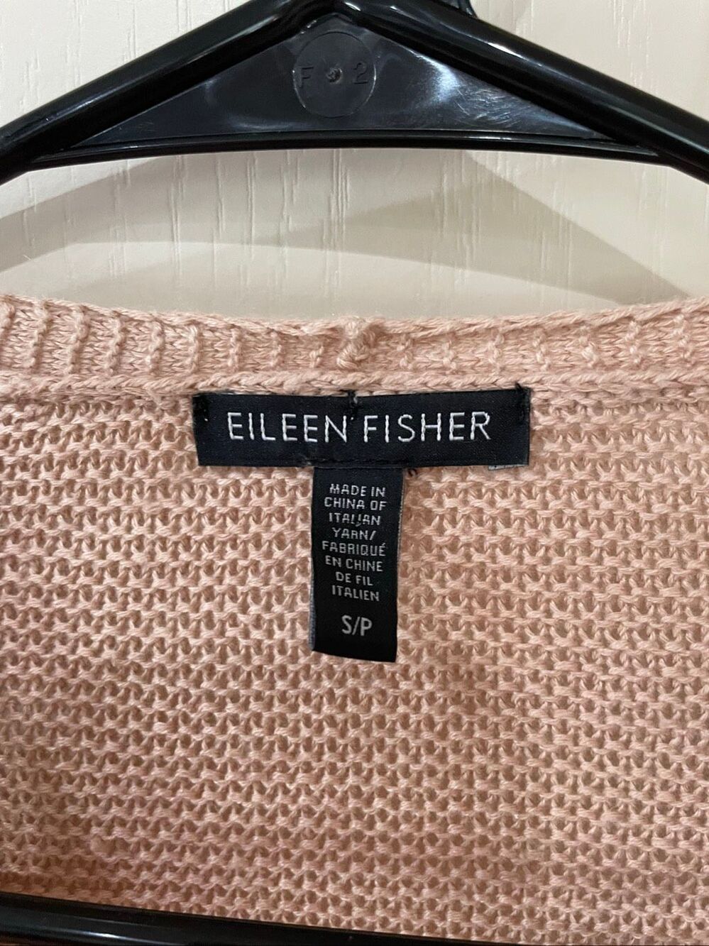 Eileen Fisher Open front organic cotton linen blend knit cardigan size small - Picture 2 of 5
